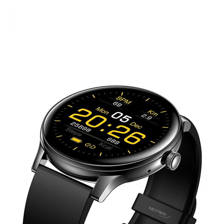 Reloj Inteligente Smartwatch Netmak Power BT5.0 Negro Art.NM-Power